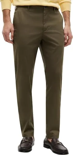 Tommy Hilfiger chino uomo 28W/29L verde leggero classico