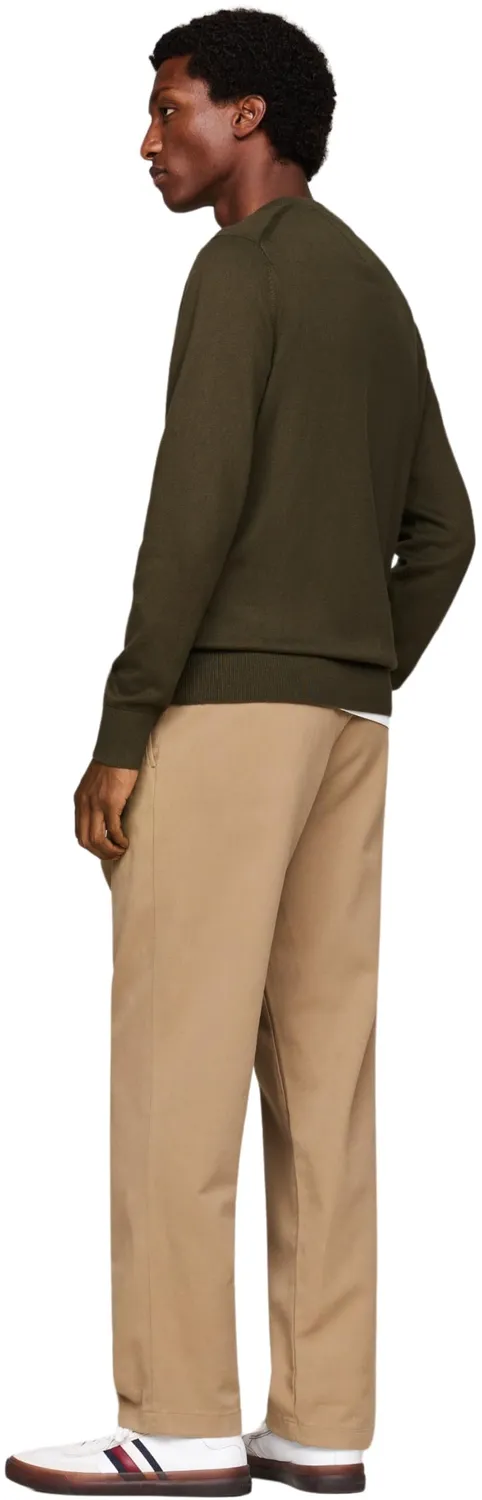Tommy Hilfiger Crew Neck pullover uomo verde Army Green 3XL