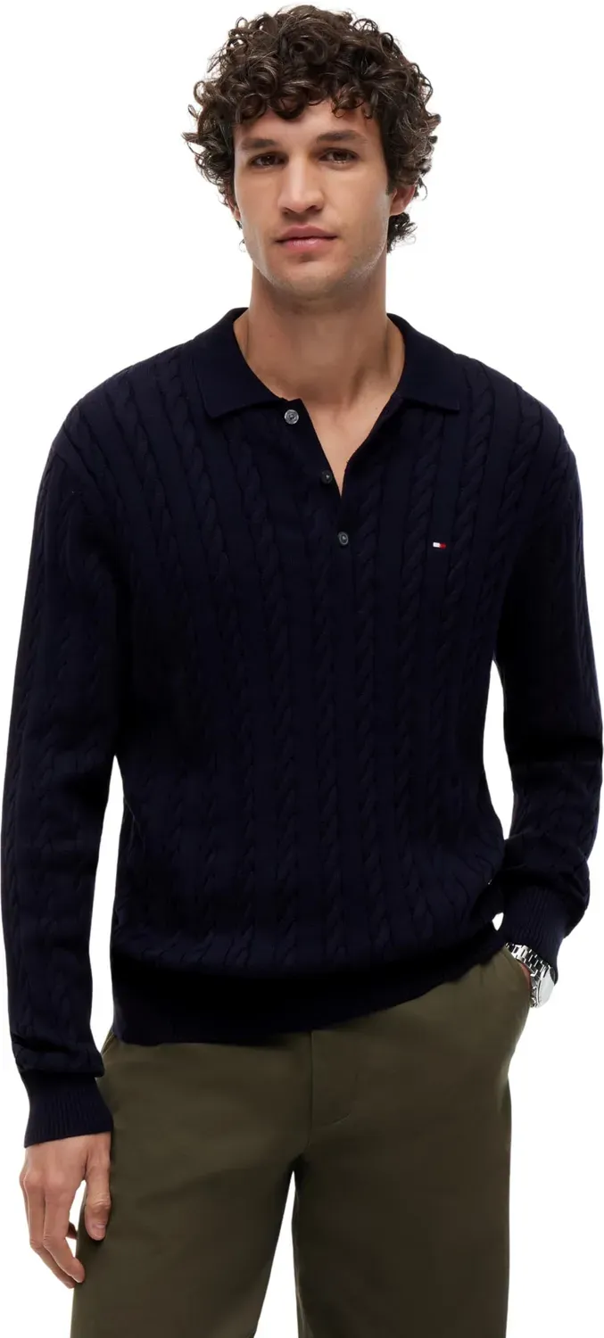 Tommy Hilfiger Classic Cable MW0MW41955 polo unisex L cotone