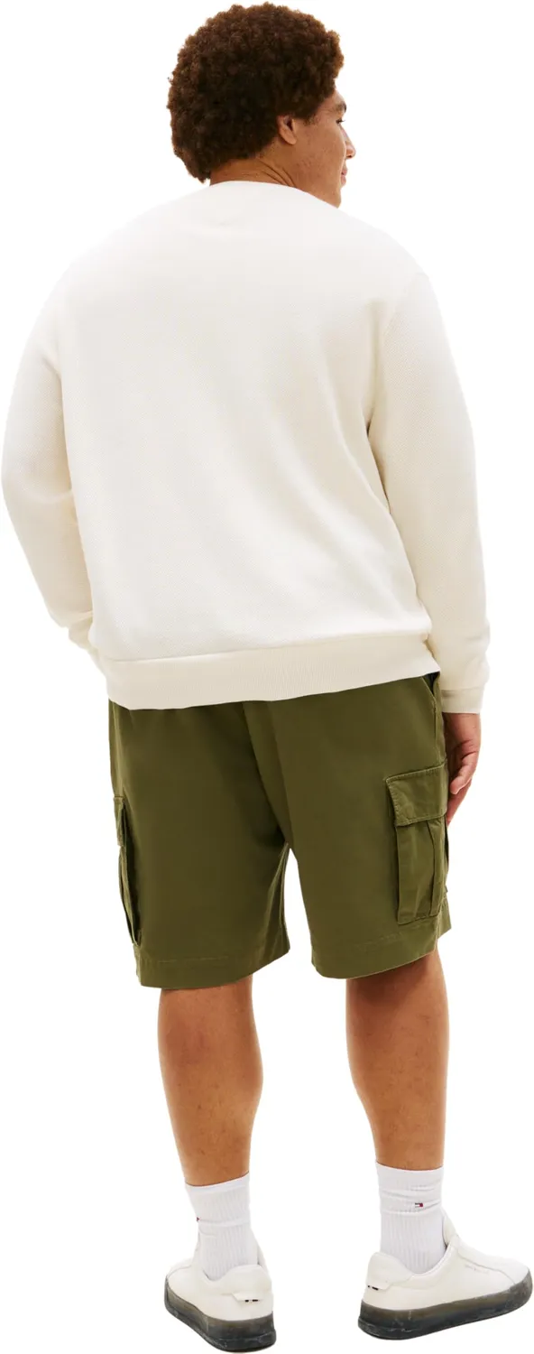 Tommy Hilfiger pullover uomo girocollo maglione nero