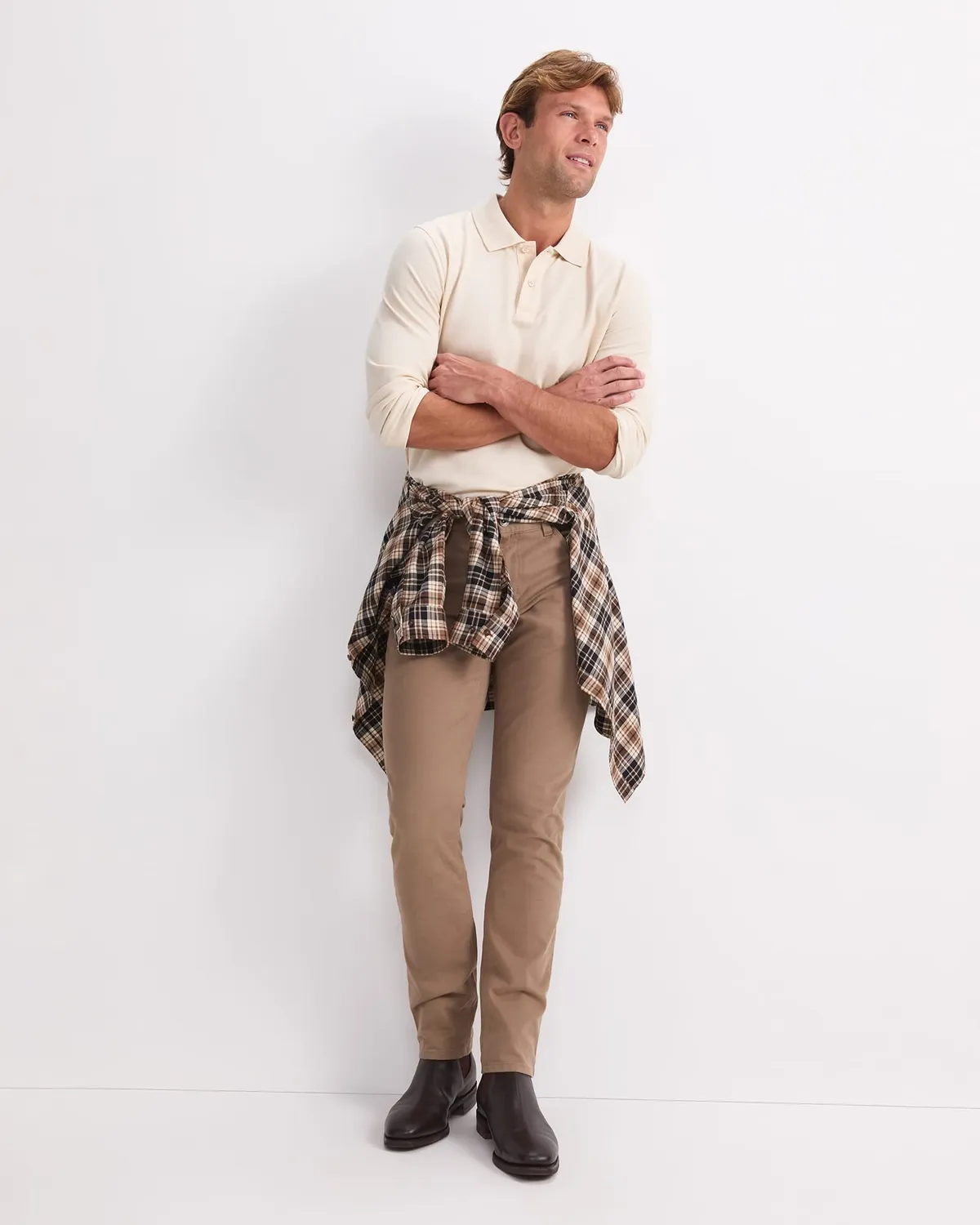Sportscraft Tapered Bedford jeans uomo stretch