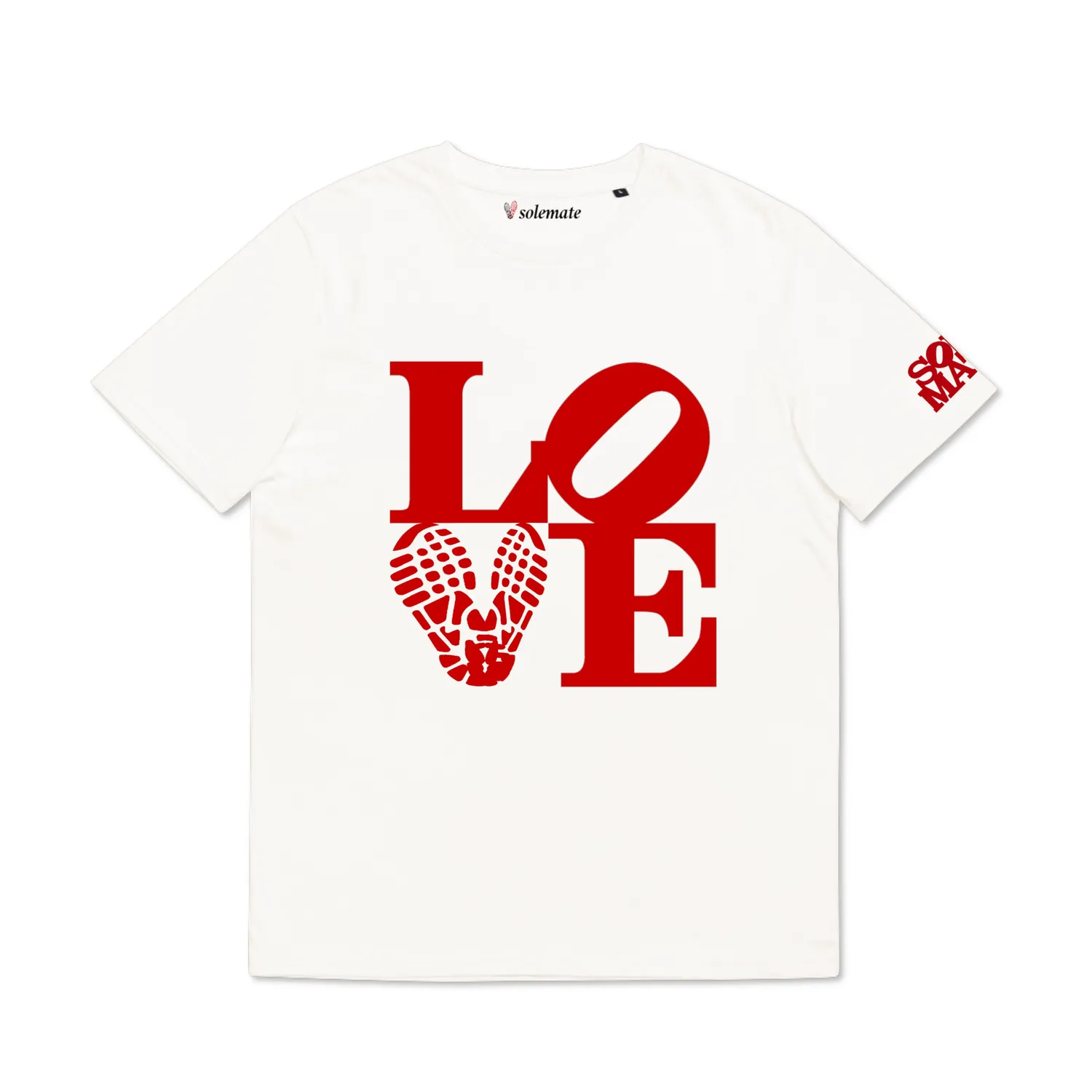 Solemate LOVE maglietta bianca cotone sneaker