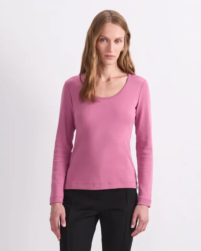Sportscraft Heidi Scoop Neck Top donna manica lunga