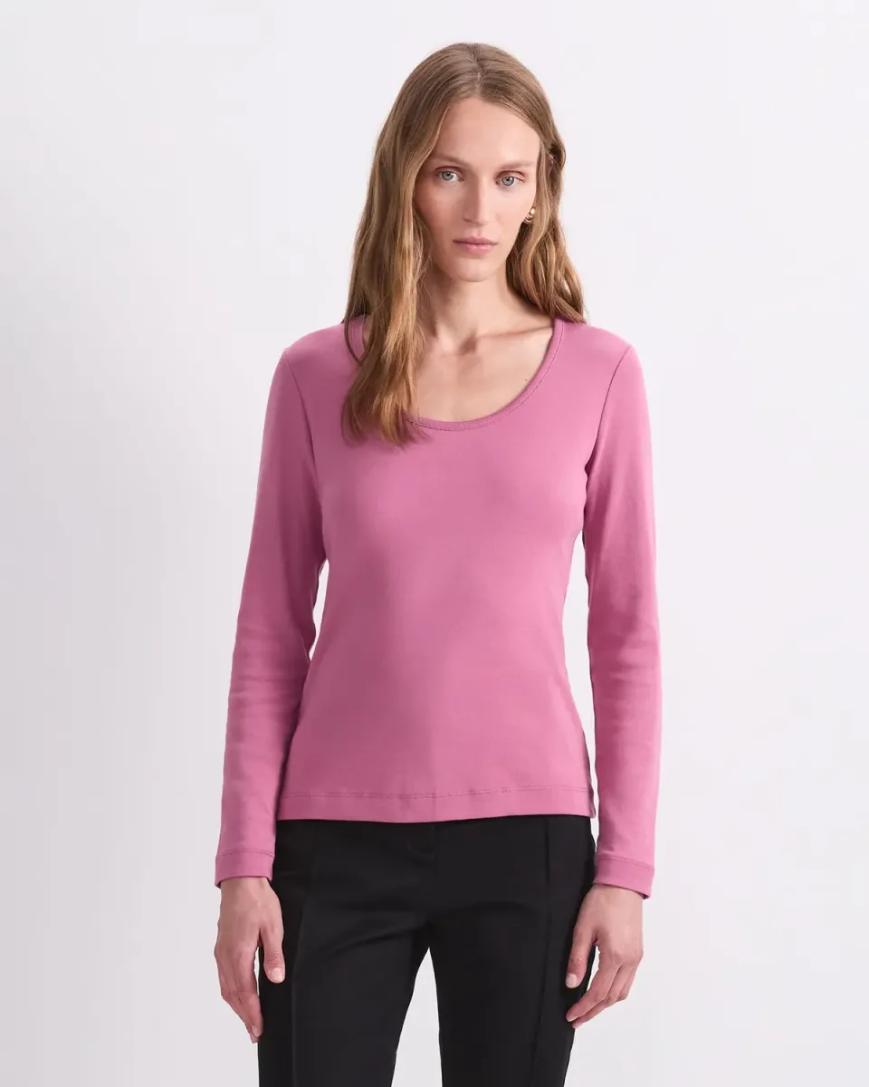 Sportscraft Heidi Scoop Neck Top donna manica lunga