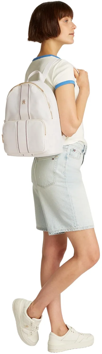 Tommy Hilfiger Poppy Medio Zaino Donna Avorio Ecru Unica