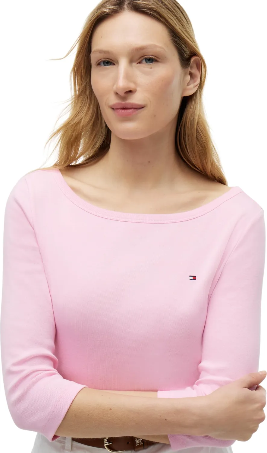 Tommy Hilfiger Cody Boat maglietta manica 3/4 donna scollo barca