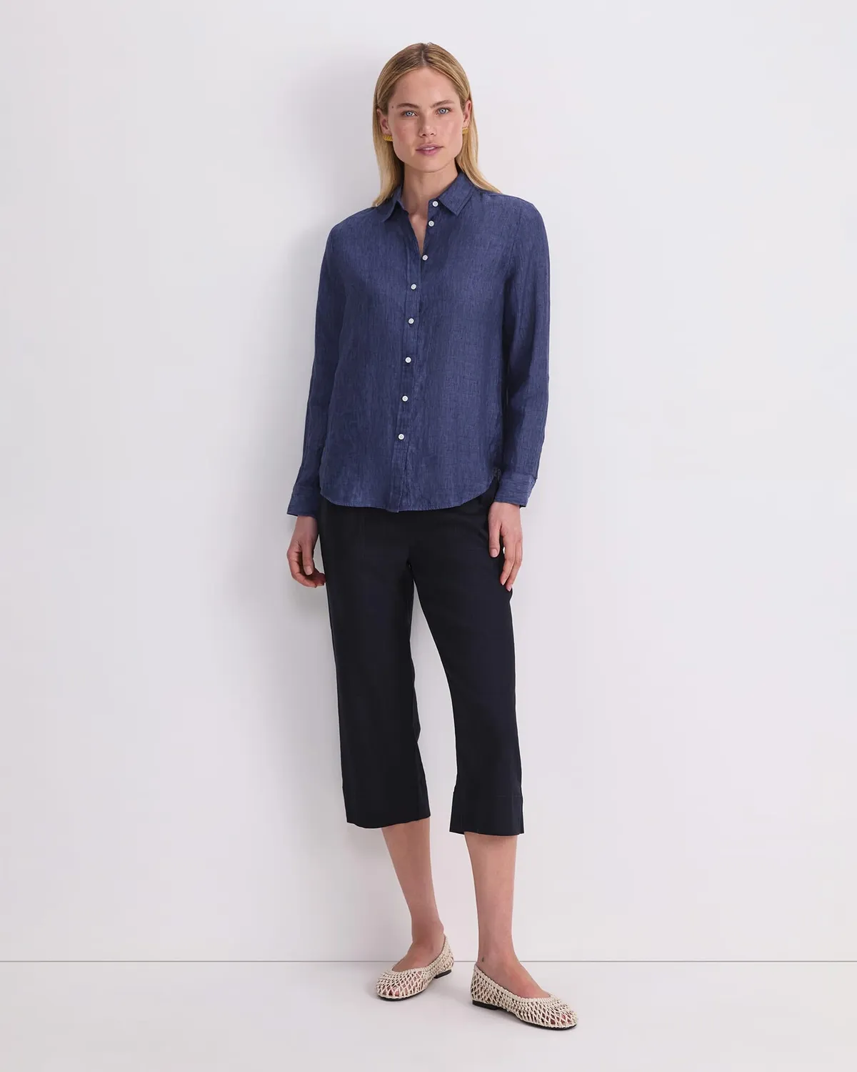 Sportscraft Dahlia camicia lino donna classica