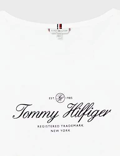 Tommy Hilfiger Open-Neck Basic maglietta donna maniche lunghe scollo aperto