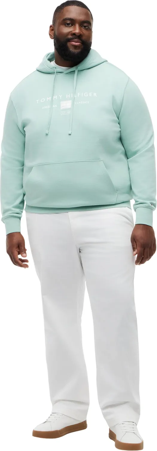 Tommy Hilfiger Brand Mono felpa uomo 2XL verde cappuccio