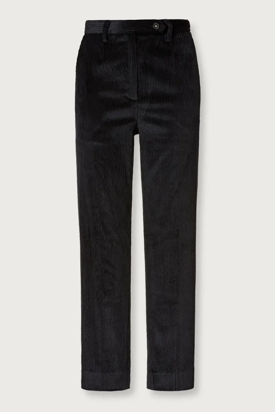 Massimo Alba Illinois pantaloni donna nero lavato velluto