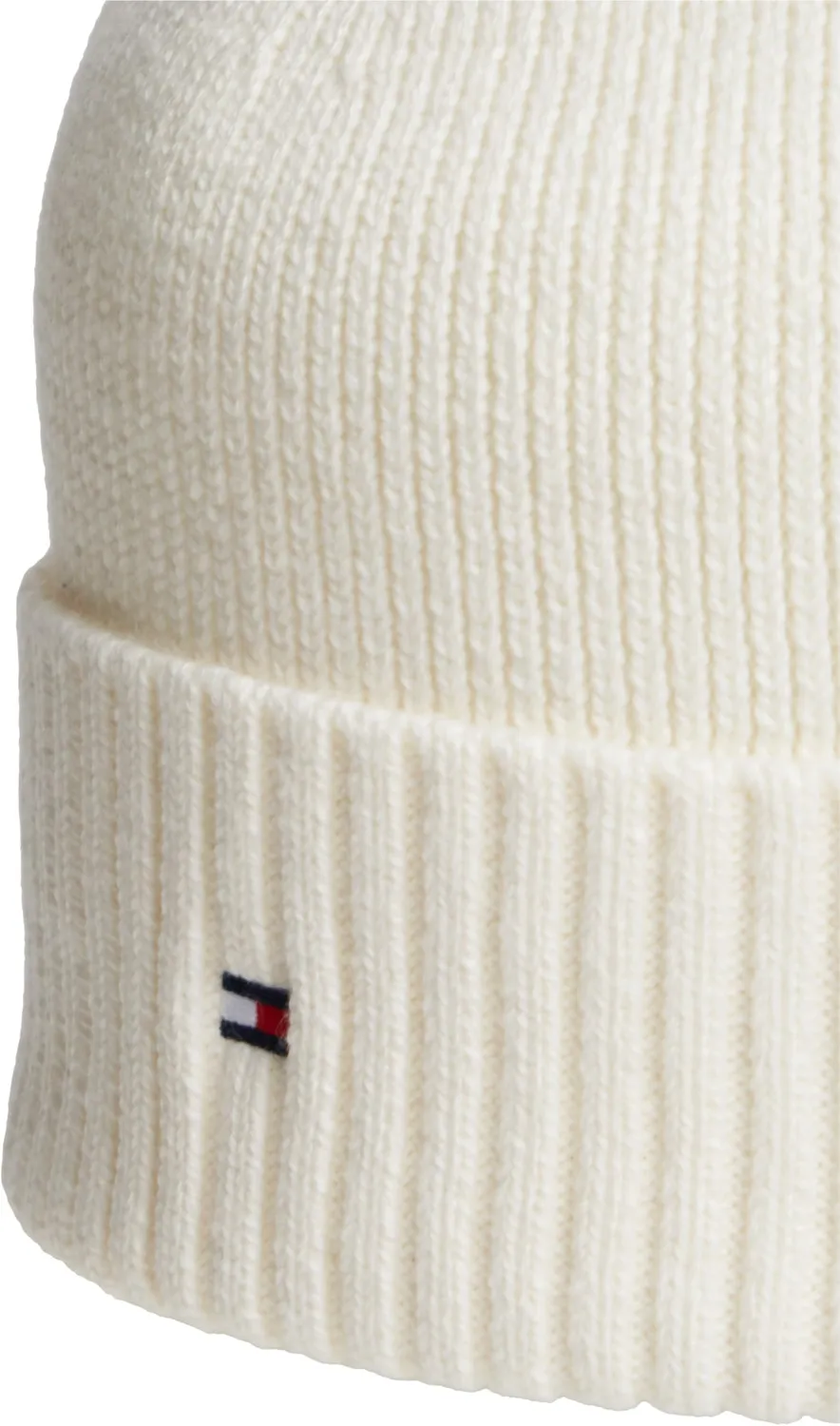 Tommy Hilfiger TH Flag cuffia uomo gialla cotone pima