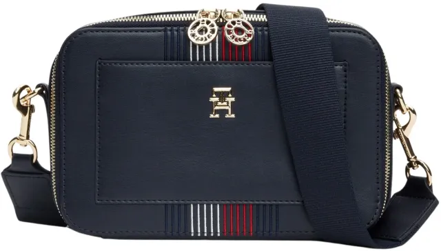 Tommy Hilfiger Distinct Camera Bag Piccola Blu Space Blue tracolla