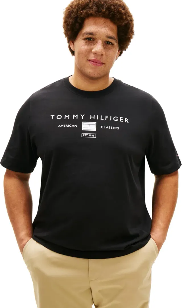 Tommy Hilfiger Brand Love Tee Uomo L Cotone Bianco