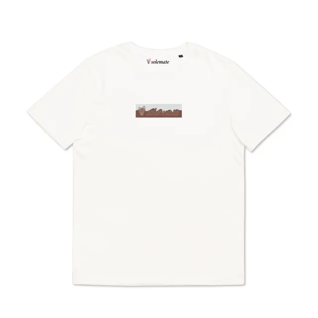 Solemate Box Logo Wave Brown maglietta marrone cotone