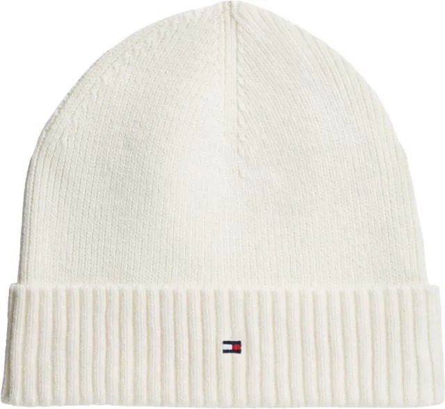 Tommy Hilfiger TH Flag cuffia uomo gialla cotone pima