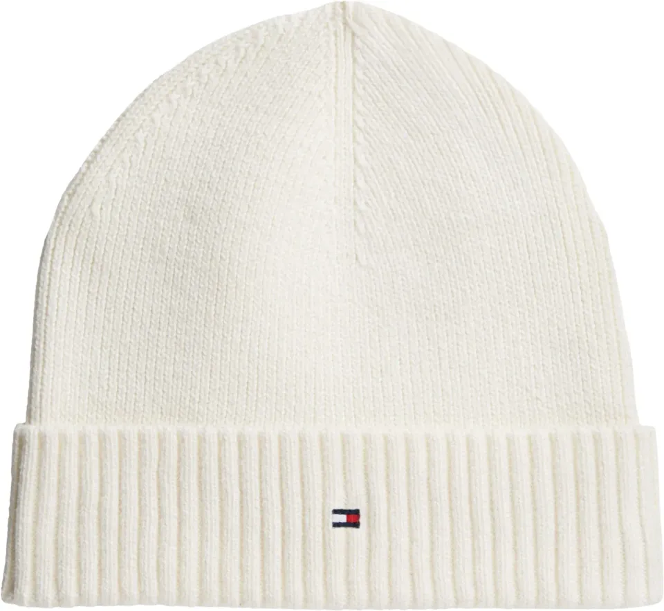Tommy Hilfiger TH Flag cuffia uomo gialla cotone pima