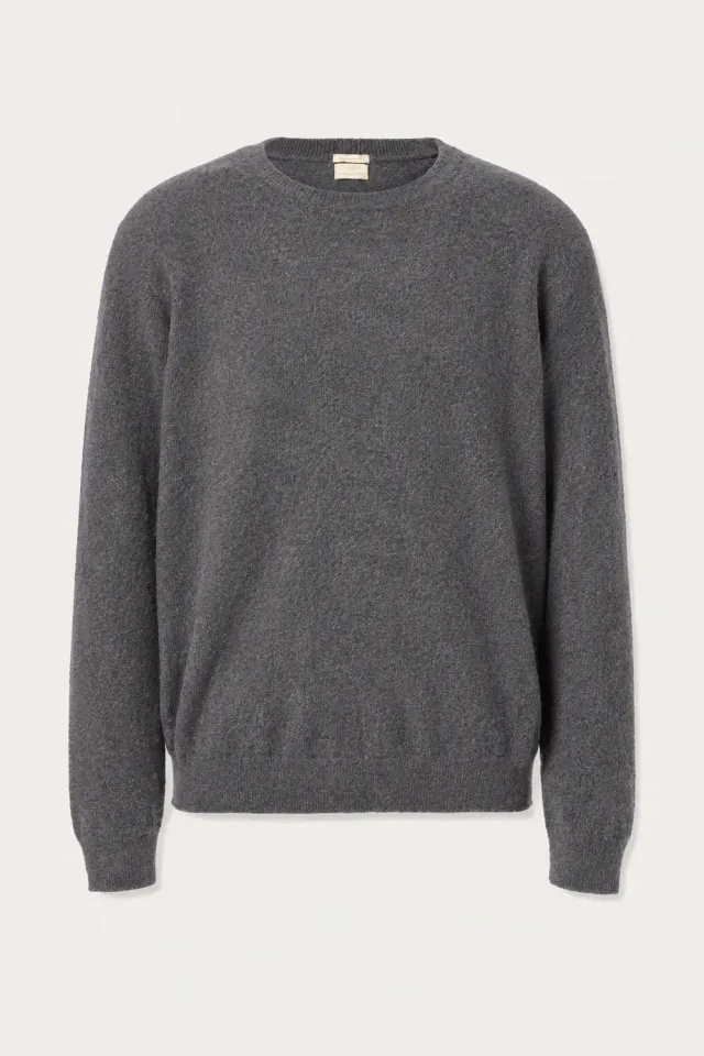 Massimo Alba Kane maglione cashmere grigio melange