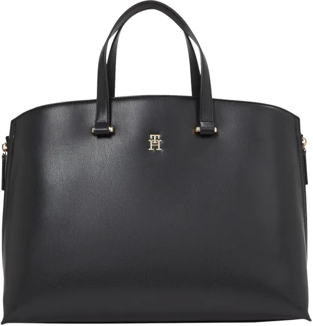 Tommy Hilfiger Modern Tote Bag Donna Nera con Scomparti