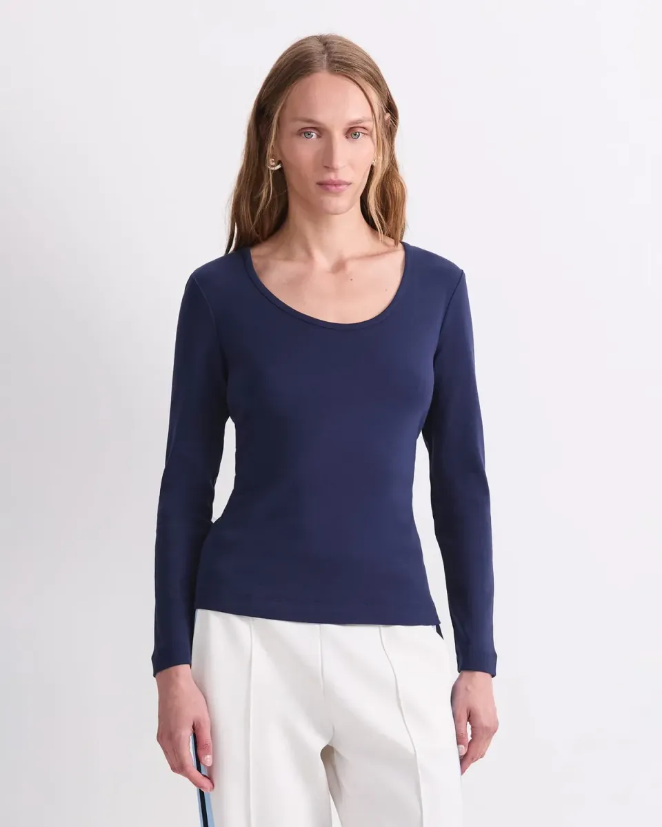Sportscraft Heidi Top cotone donna scollo a barca