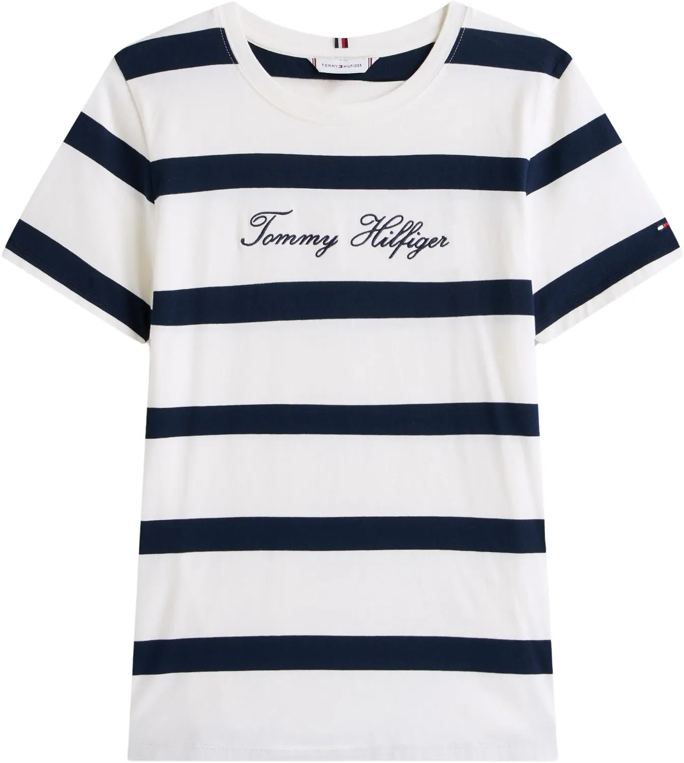 Tommy Hilfiger Script t-shirt donna maniche corte breezy blue