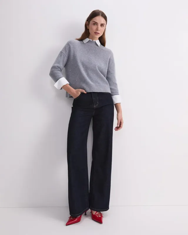 Sportscraft Pearl Relaxed maglione lana cashmere girocollo