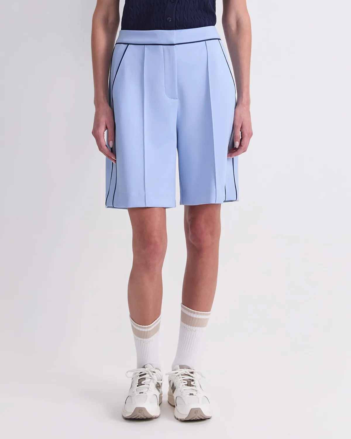 Sportscraft Lina Track Shorts donna cotone ponte piping