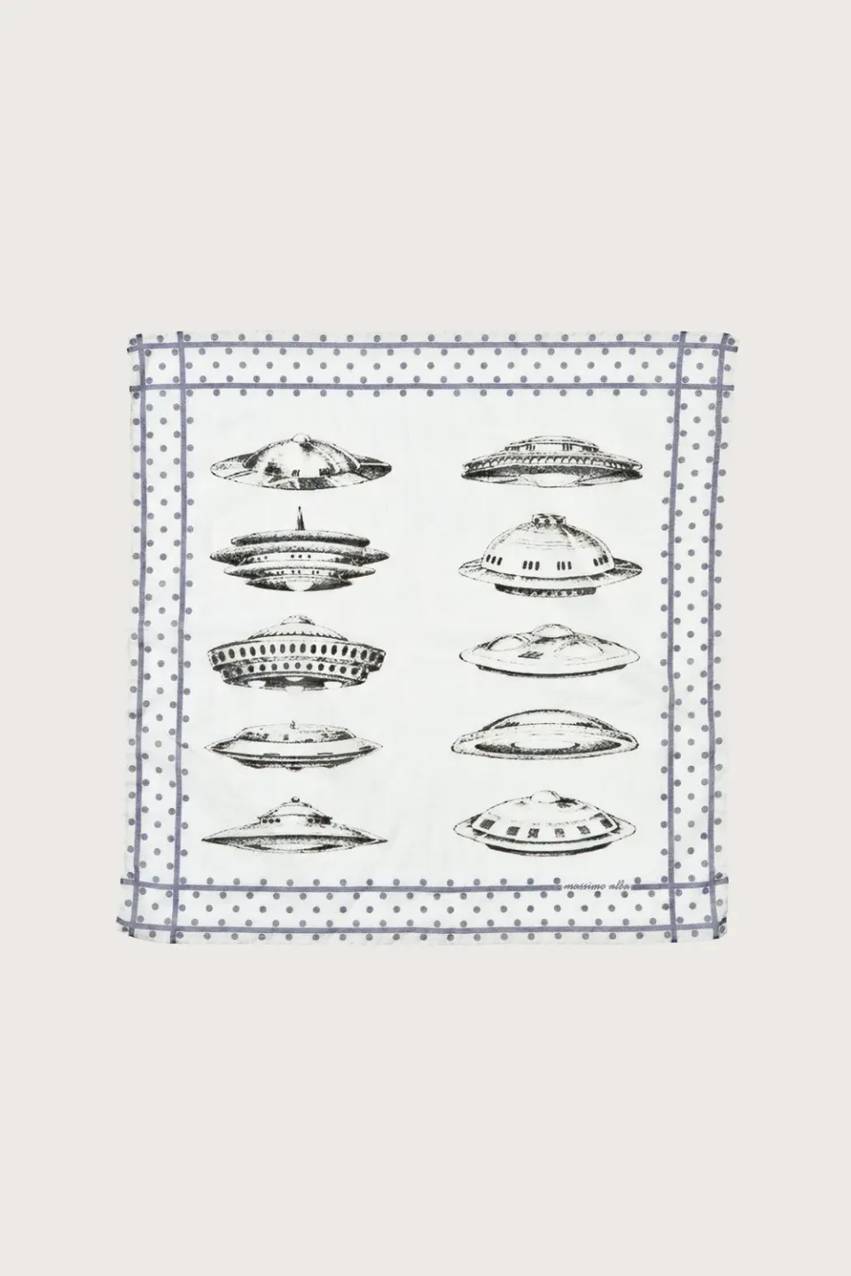 Massimo Alba Hanky1 fazzoletto cotone Ferro 45x45