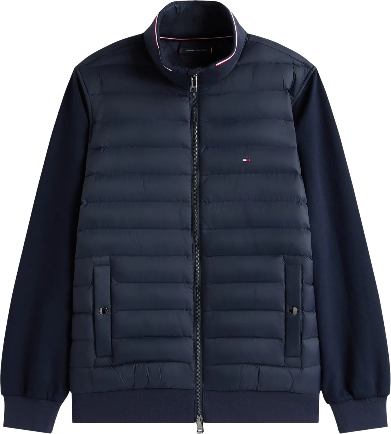 Tommy Hilfiger Mix Media Stand Collar giacca uomo M blu