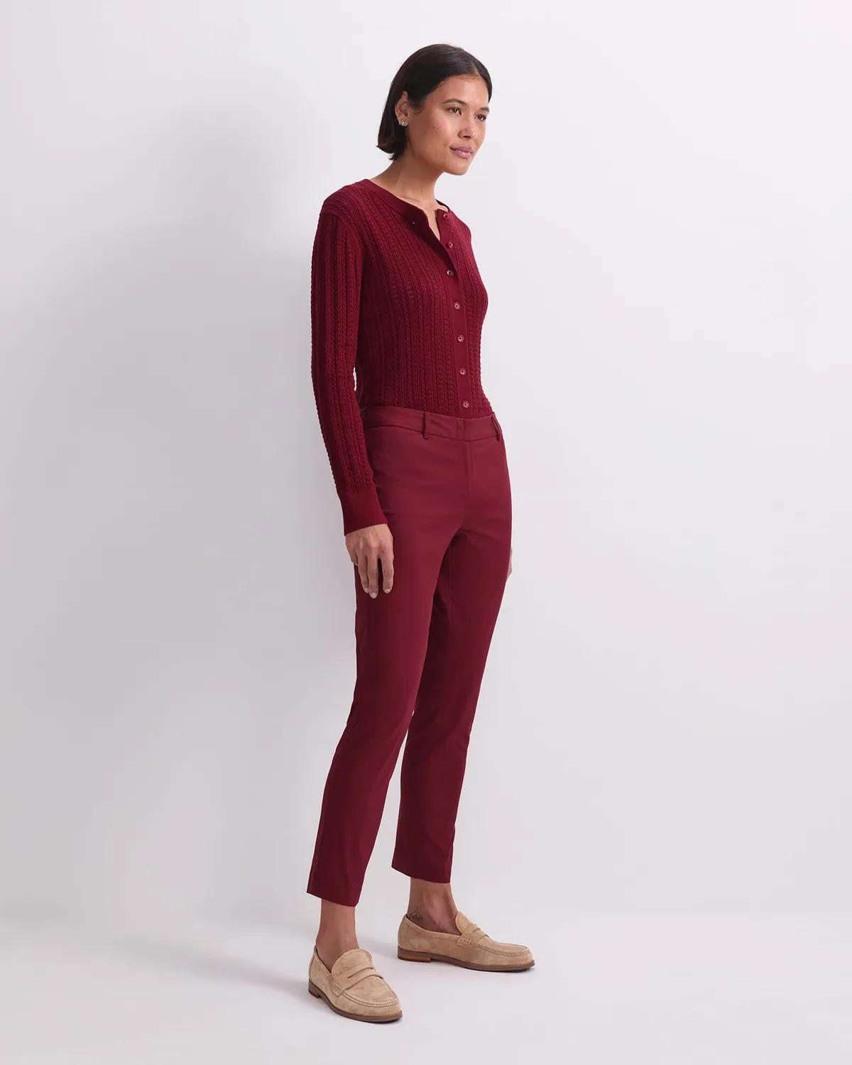 Sportscraft Evie 115359G1 pantalone donna capri antipiega stretch