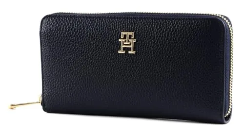 Tommy Hilfiger TH Emblem Large portafoglio donna blu