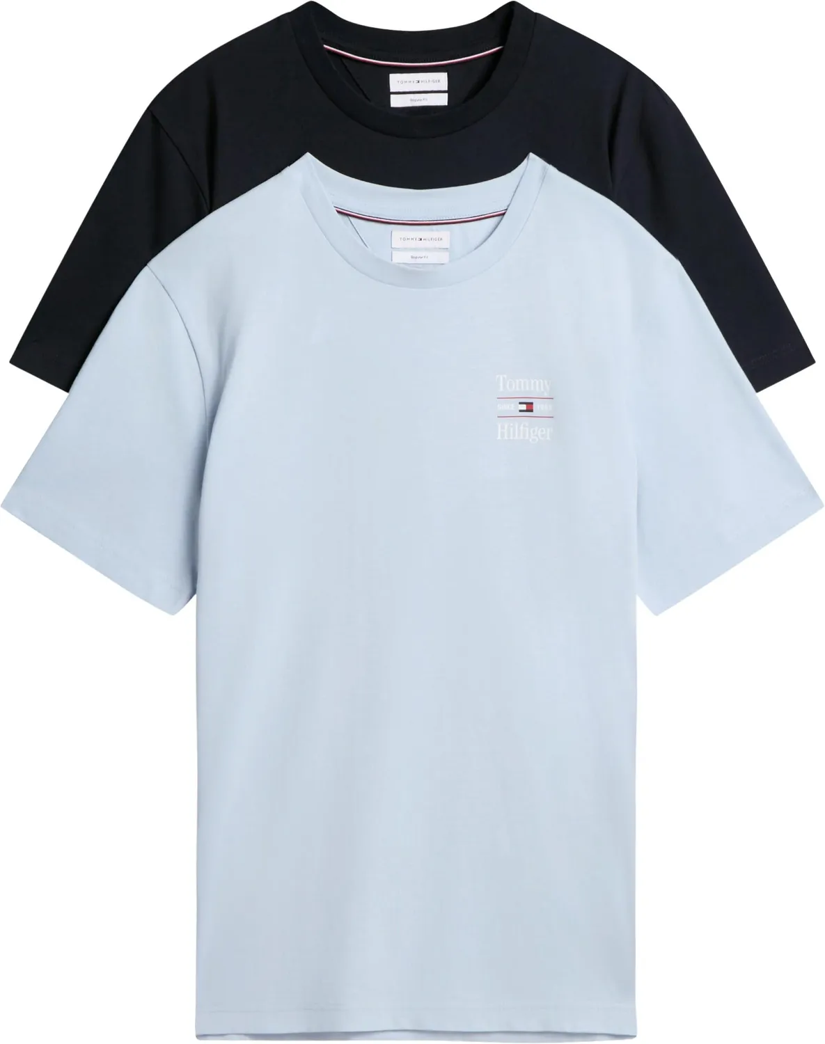 Tommy Hilfiger Chest Graphic Reg Tees MW0MW45091 t-shirt 2 pack cotone