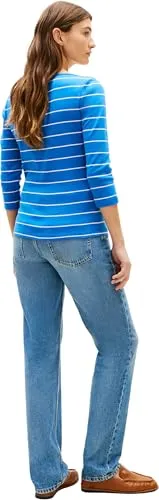 Tommy Hilfiger New Cody Maglia Donna L blu scollo barca