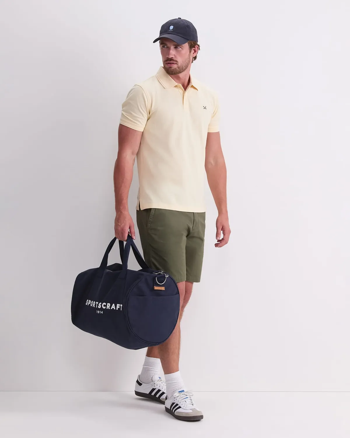 Sportscraft SC Pique Polo uomo cotone garment wash