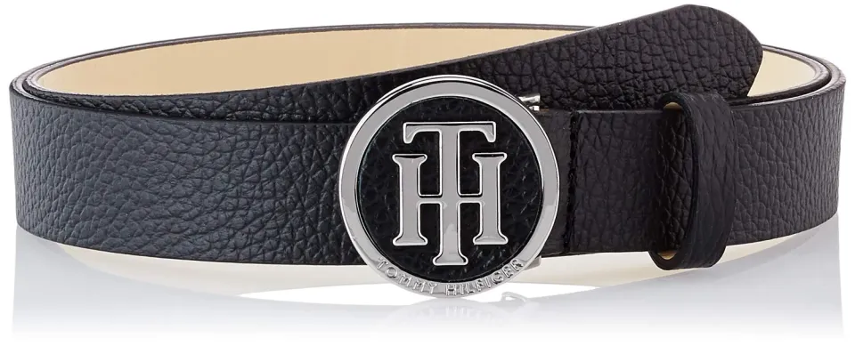 Tommy Hilfiger TH Round Buckle Belt 3.0 Cintura Nera 95