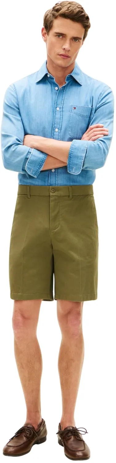 Tommy Hilfiger Harlem MW0MW42294 shorts chino uomo cotone blu
