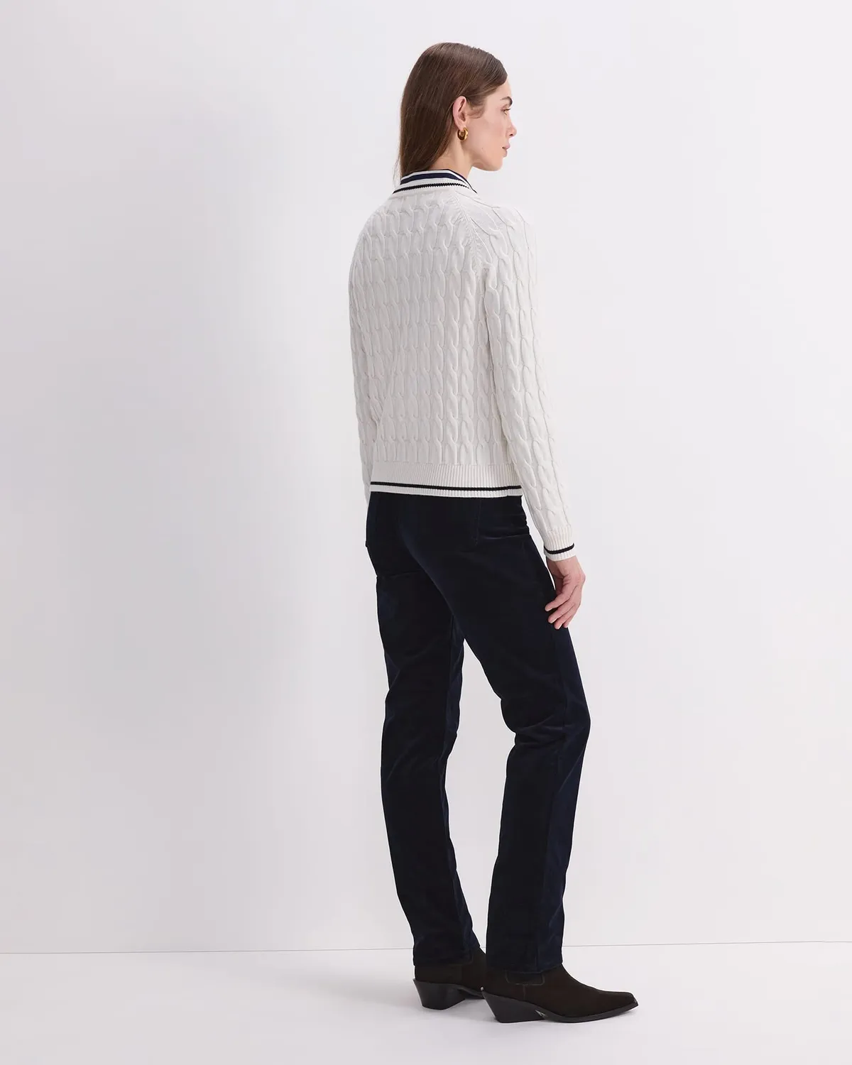 Sportscraft Merino Cable Cardigan bottoni lana merino