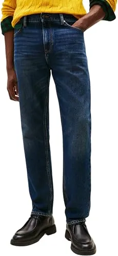 Tommy Hilfiger Mercer Jeans Uomo Regular 36W/34L Straight Blu