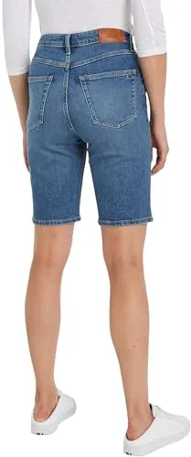 Tommy Hilfiger Denim Slim pantaloncini jeans donna vita alta 36W