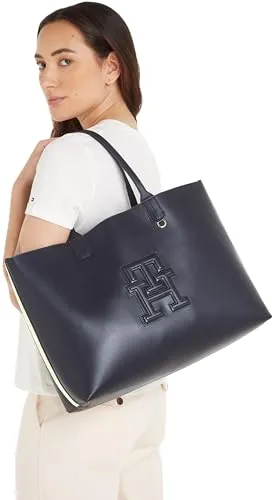 Tommy Hilfiger borsa donna con tasca interna shopping giornaliera
