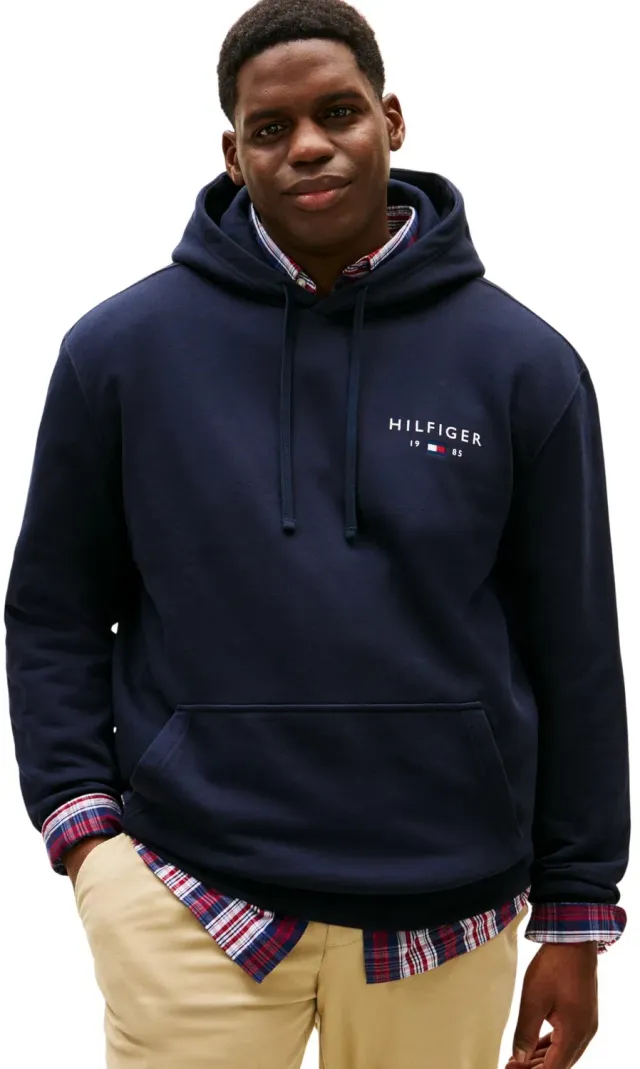 Tommy Hilfiger Brand Love MW0MW42995 felpa cappuccio XXL blu
