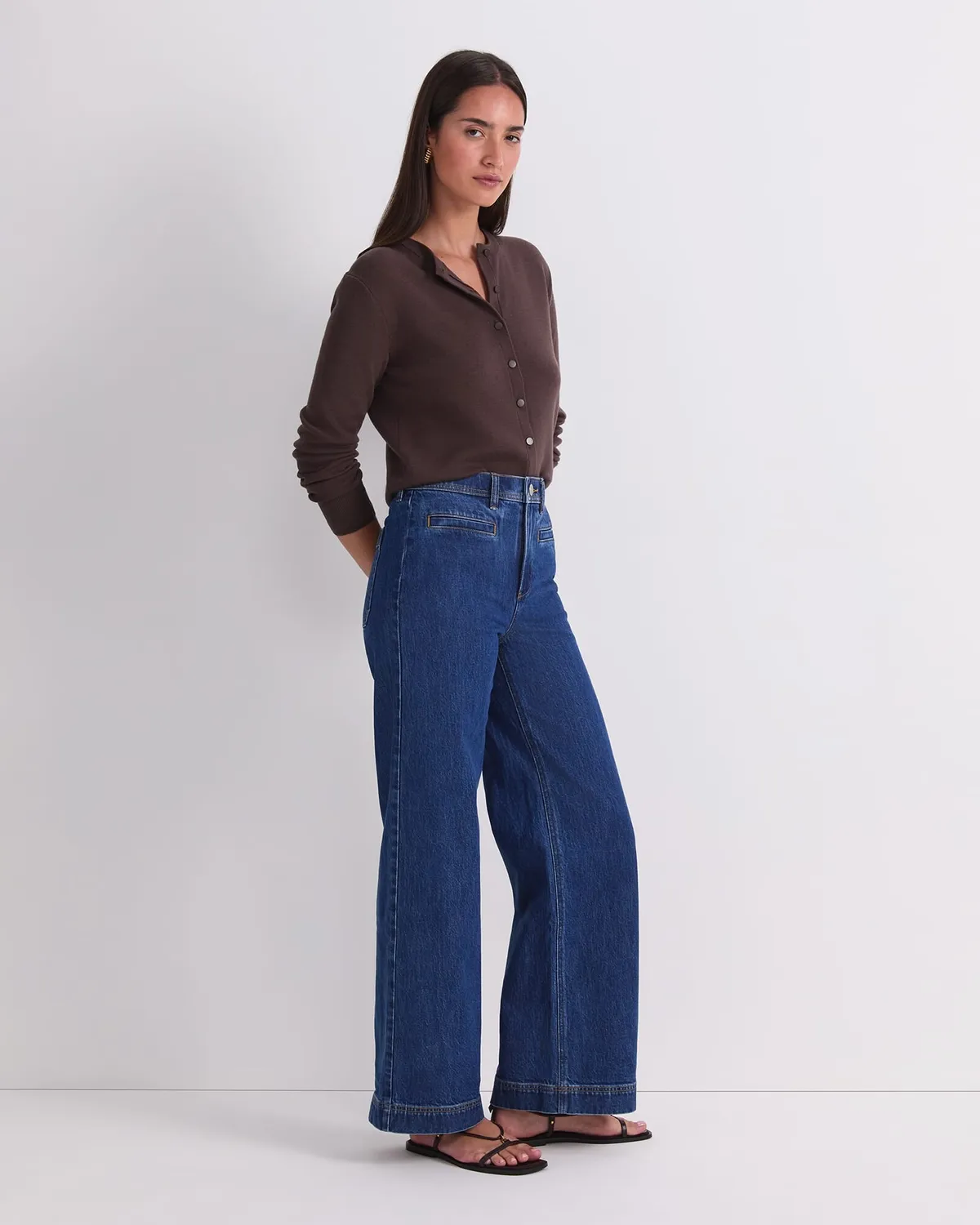 Sportscraft Tessa Wide Leg jeans donna denim elasticizzato