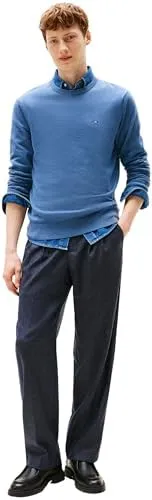 Tommy Hilfiger Essential Cotton maglione girocollo blu XXXL
