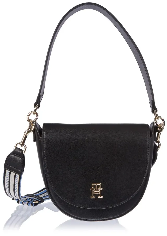Tommy Hilfiger Life Saddle Bag tracolla donna piccola nera