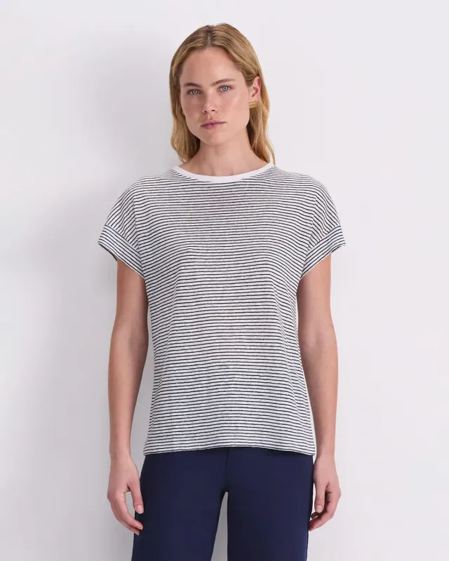 Sportscraft Tonia Crew Neck Linen Tee maglietta lino donna