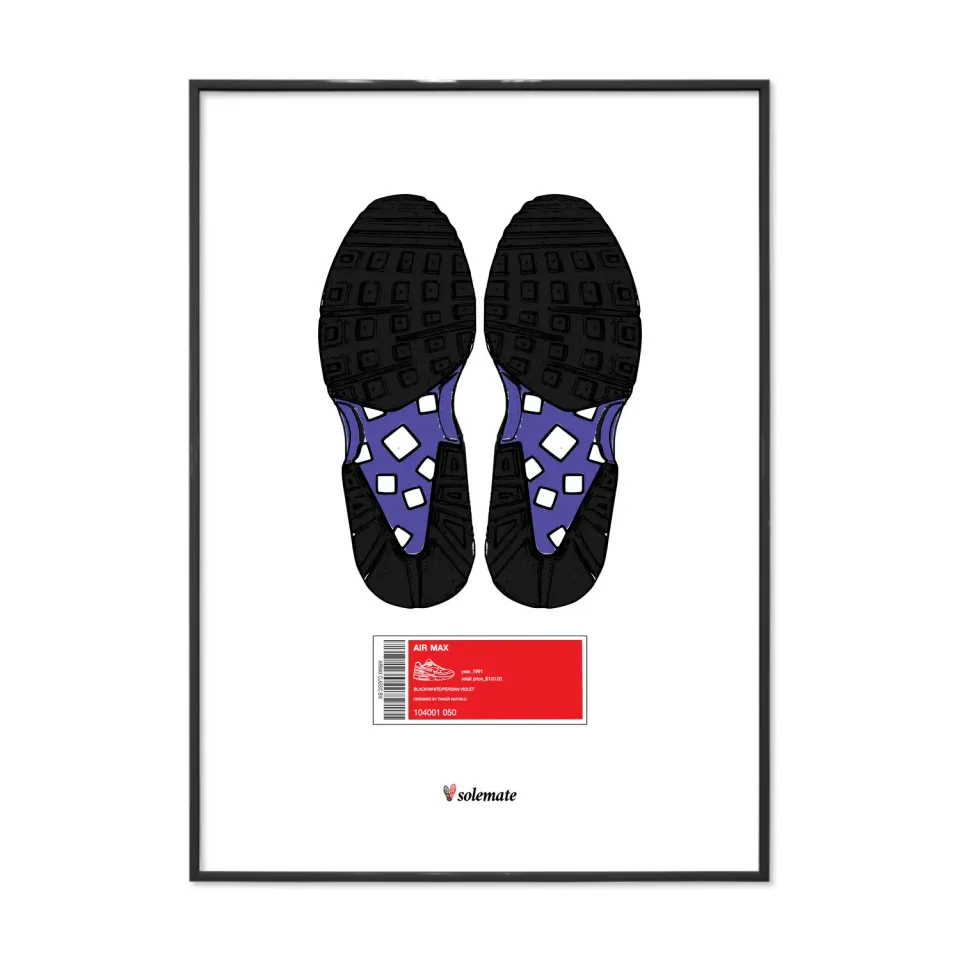 Solemate AMBW Footprints poster 25x35cm suola