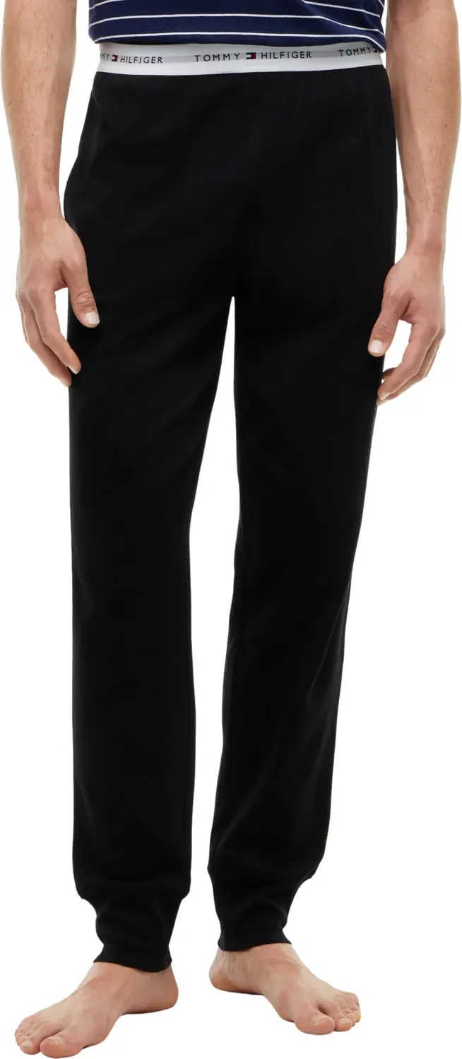 Tommy Hilfiger Jersey Cuffed Pant UM0UM03996 pantaloni uomo L neri felpa