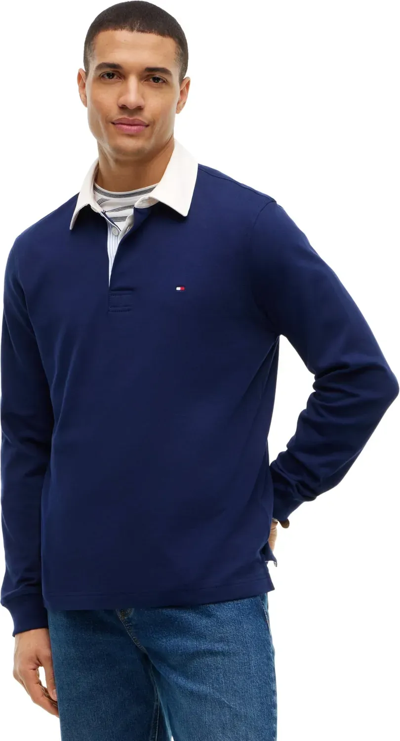 Tommy Hilfiger Essential Solid Rugby MW0MW44969 felpa uomo M