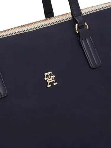 Tommy Hilfiger Poppy borsa tote donna con zip nera
