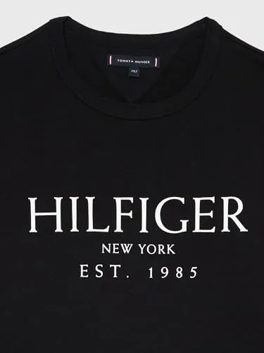Tommy Hilfiger maglietta maniche lunghe nera girocollo