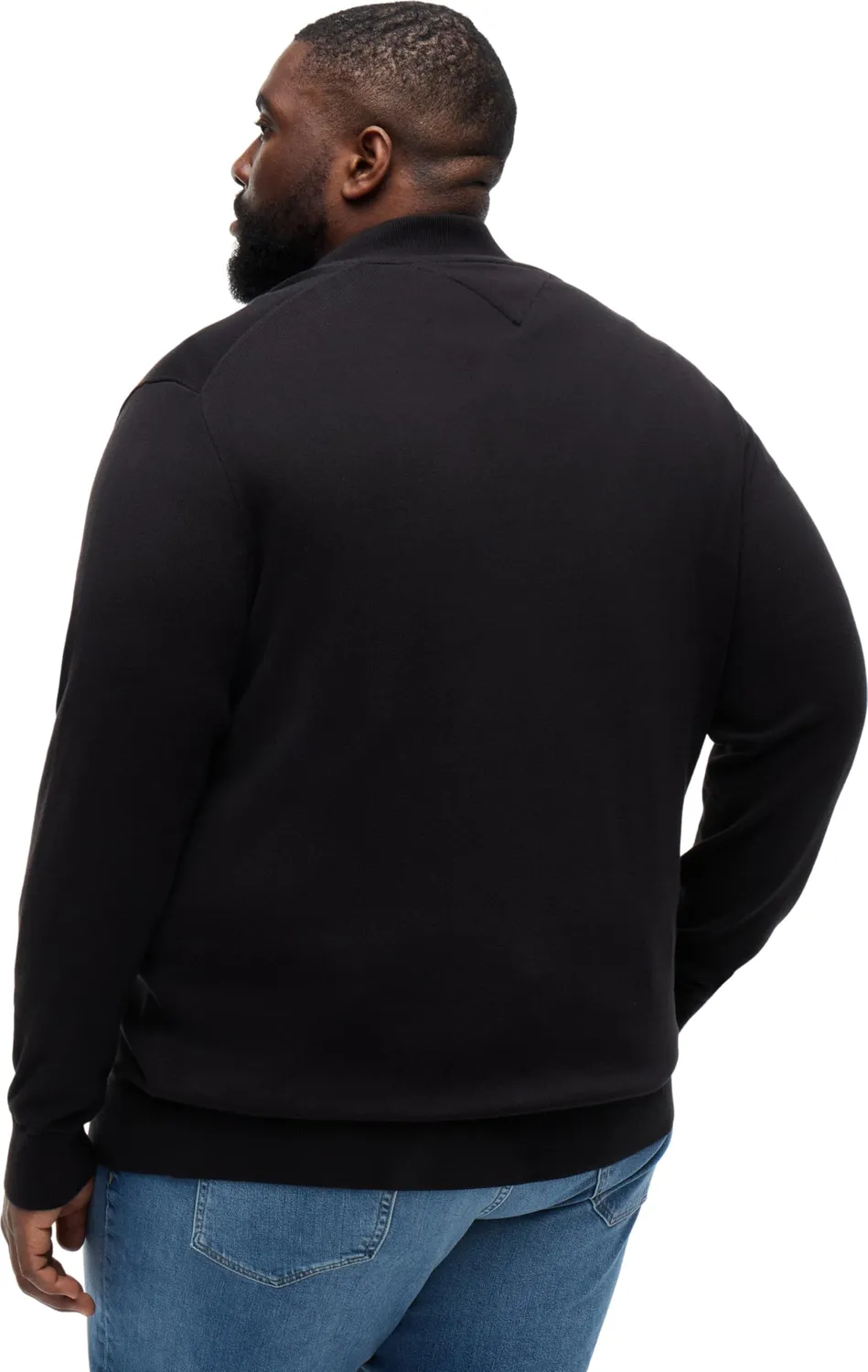 Tommy Hilfiger BT-Essential Cotton MW0MW39109 maglione zip nero XXL